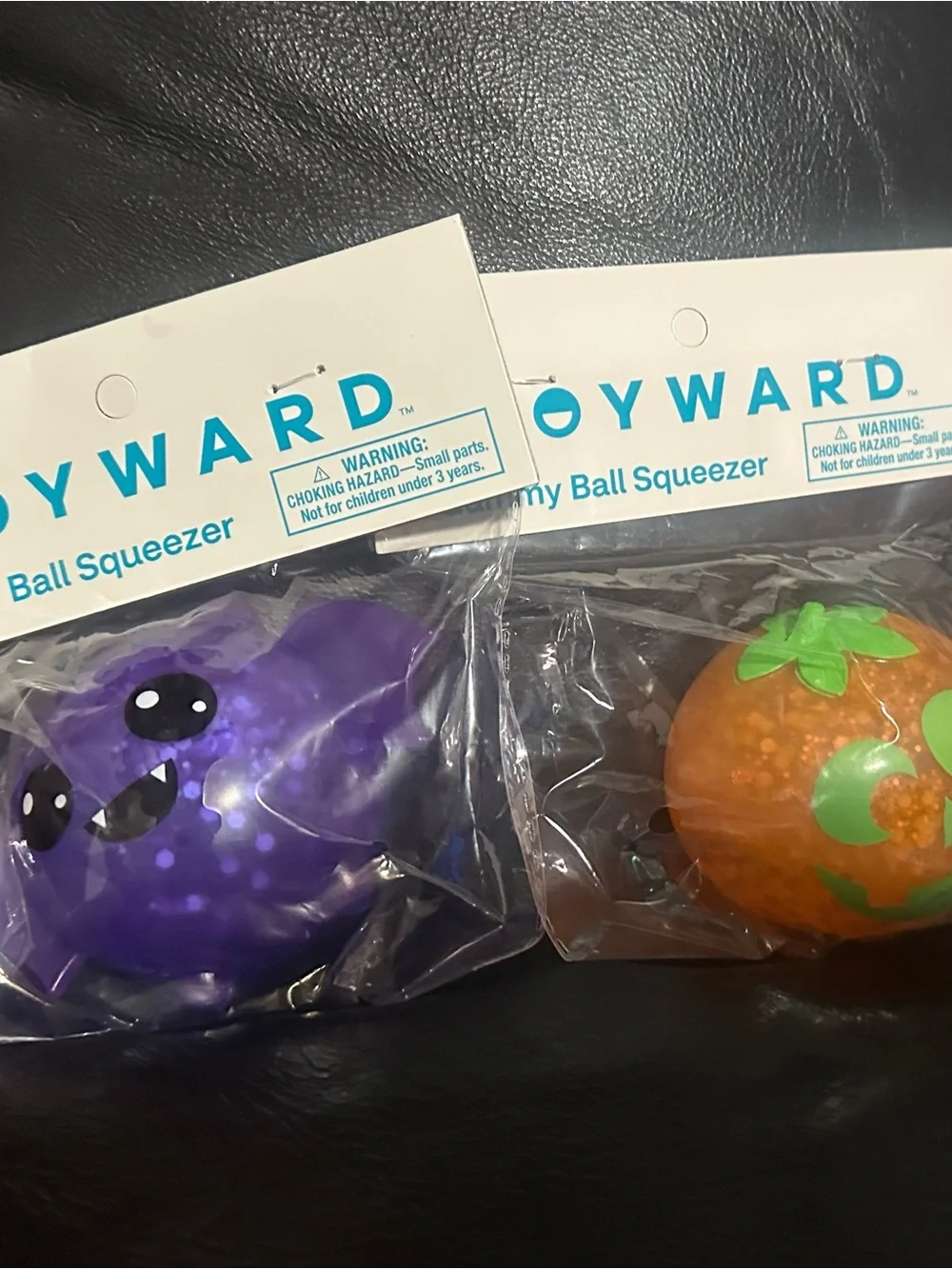 Joyward Gummy Ball Squeezer- Halloween Duo- Bat and Jack O Lantern fidget toy
